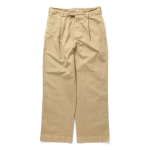 AURALEE / オーラリー | GARMENT-DYED FINX CHINO ONE-TUCK WIDE PANTS (メンズ) - Light Beige