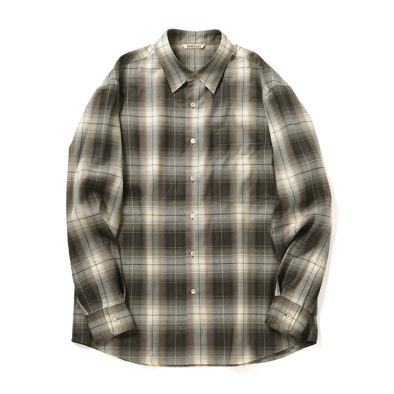 SUPER LIGHT WOOL CHECK SHIRT