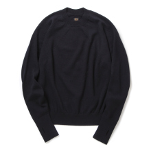 AGING WOOL SIGNATURE CREW NECK - Navy