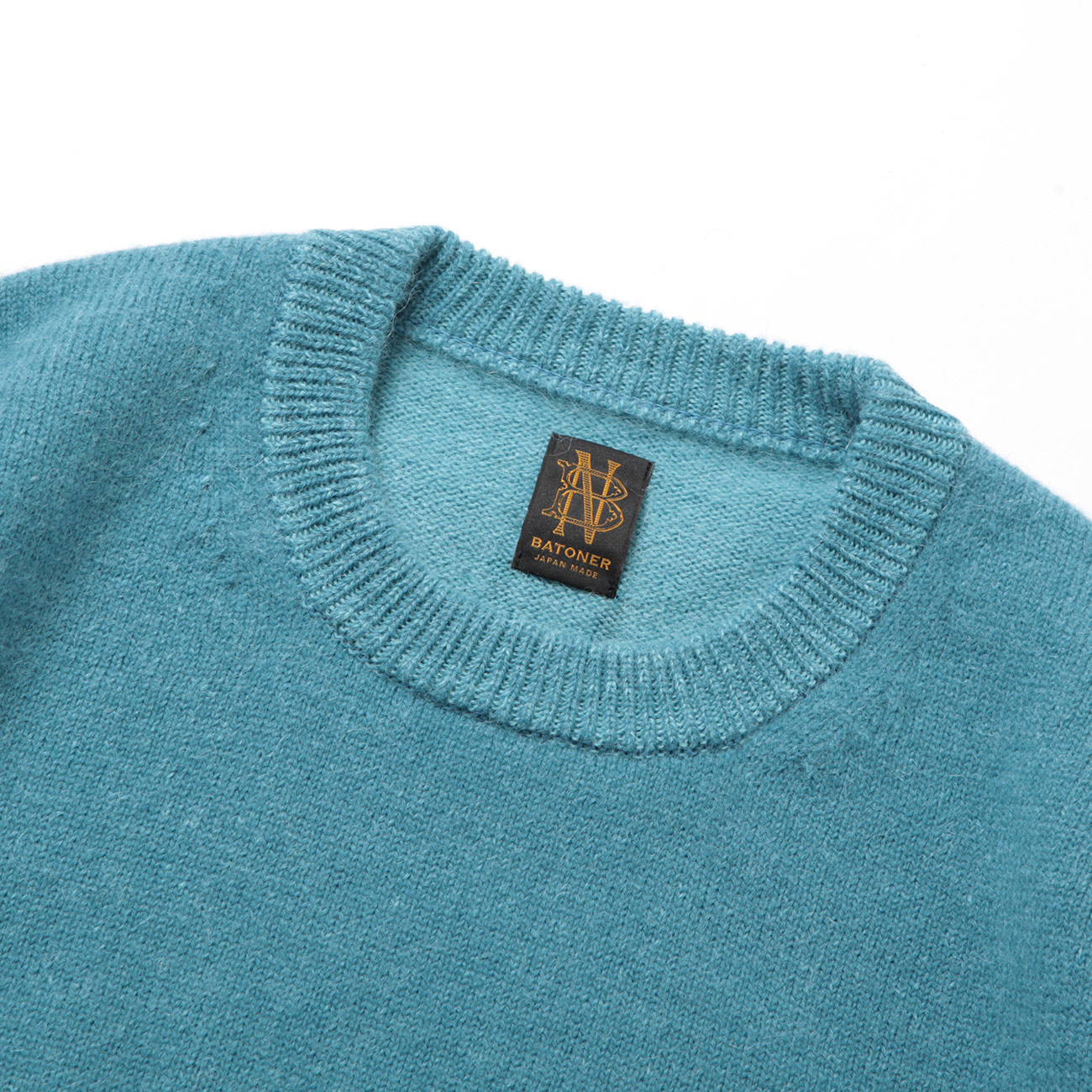 BABY ALPACA KURUMI TENJIKU CREW NECK 背面