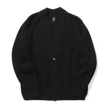 BATONER / バトナー | SIGNATURE 1BUTTON CARDIGAN (メンズ) - Black