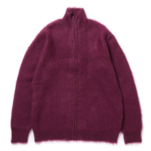 Needles / ニードルズ | Zipped Mohair Cardigan - Solid - Bordeaux