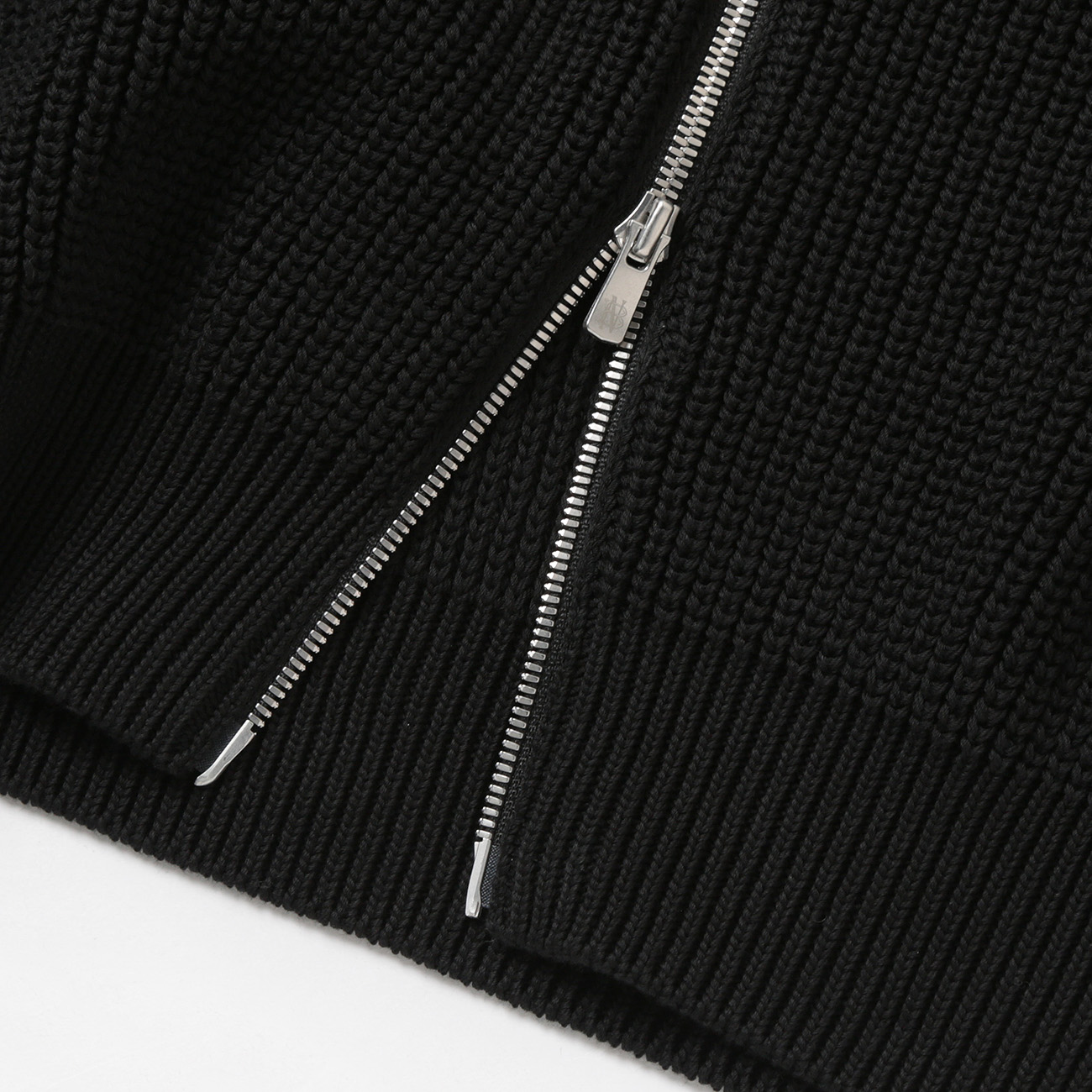 SIGNATURE DRIVERS KNIT - Black ダブルジップ