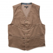 ENGINEERED GARMENTS Cinch Vest - 14W Corduroy - Khaki