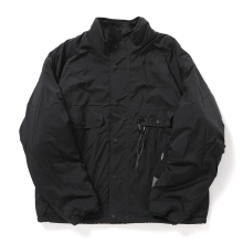 and wander / アンドワンダー | reversible boa jacket - Gray