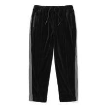 VELOUR TRACK PANTS - Black