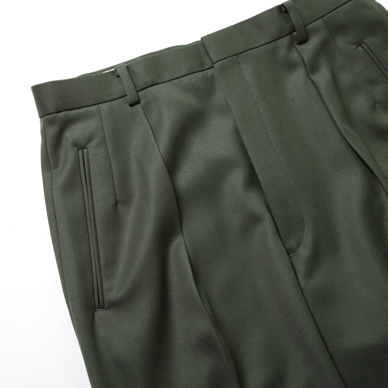 Back Satin Gabardine Srousers 1タック