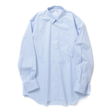 COMME des GARCONS SHIRT | FOREVER / Wide Classic - yarn dyed cotton small check - White / Blue