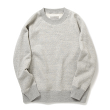 RAFFY HIGH-CREW NECK P/O brushed Gray