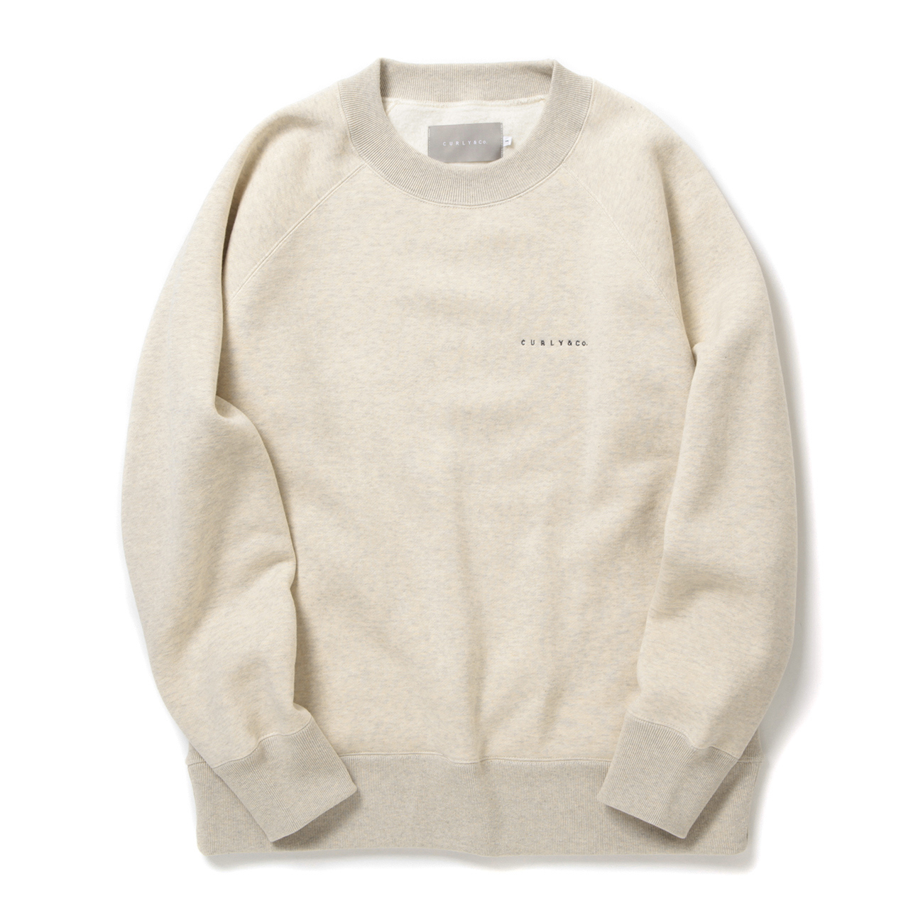 RAFFY HIGH-CREW NECK P/O brushed