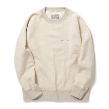 RAFFY HIGH-CREW NECK P/O brushed Oatmeal
