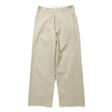 INTERIM / インテリム | VINTAGE CHINO WASHER MIL BAGGY TROUSER - Beige
