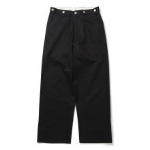 INTERIM / インテリム | VINTAGE CHINO WASHER MIL BAGGY TROUSER - Black
