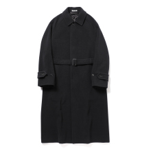 SUPER FINE WOOL MOSSER SOUTIEN COLLAR COAT (メンズ) - Black