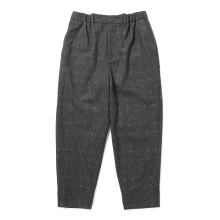 ファジーチェックイージースラックス - Charcoal Gray