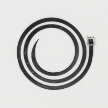 Hender Scheme / エンダースキーマ | snake belt - Black / Antique Silver