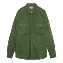 C.E / シーイー | GRID FLANNEL BIG SHIRT - Green