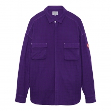 C.E / シーイー | GRID FLANNEL BIG SHIRT - Purple