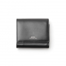 Lois スモールコンパクトウォレット - ロゴSilver - Black