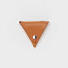 triangle coin case - Tan