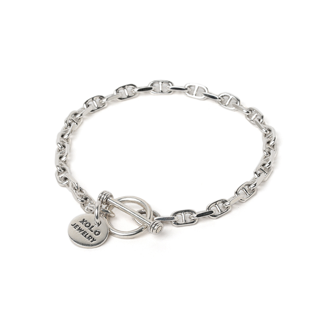 Solid Anchor Link Bracelet -4mm-