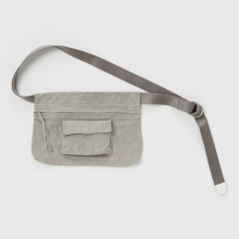 waist belt bag wide - Light Gray