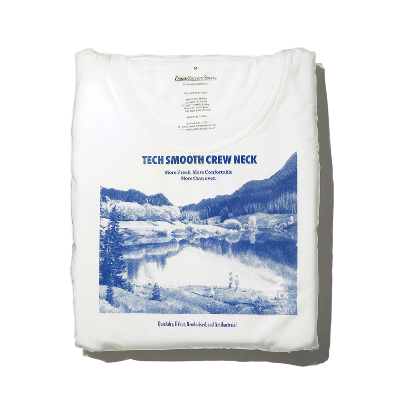 2-PACK TECH SMOOTH CREW NECK パッケージ