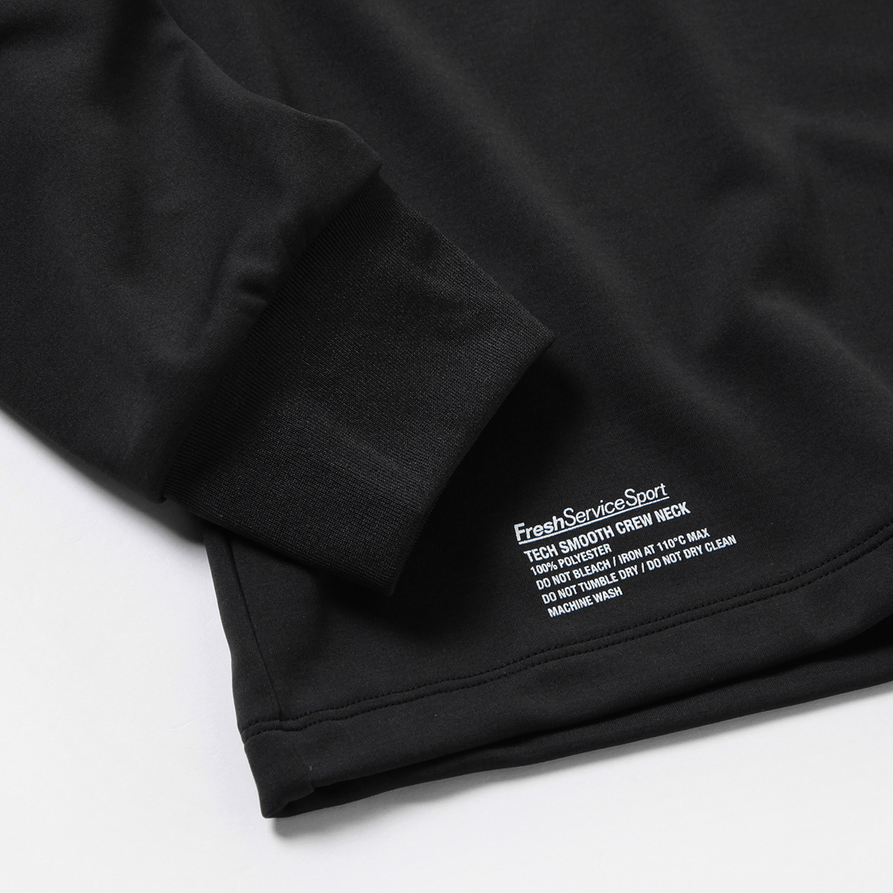2-PACK TECH SMOOTH L/S CREW NECK ロゴ