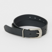 shrink shoulder belt - Black / AntiqueSilver