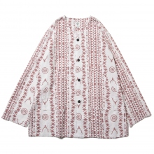 South2 West8 / サウスツーウエストエイト | V Neck Army Shirt - Flannel Pt. - Skull & Target