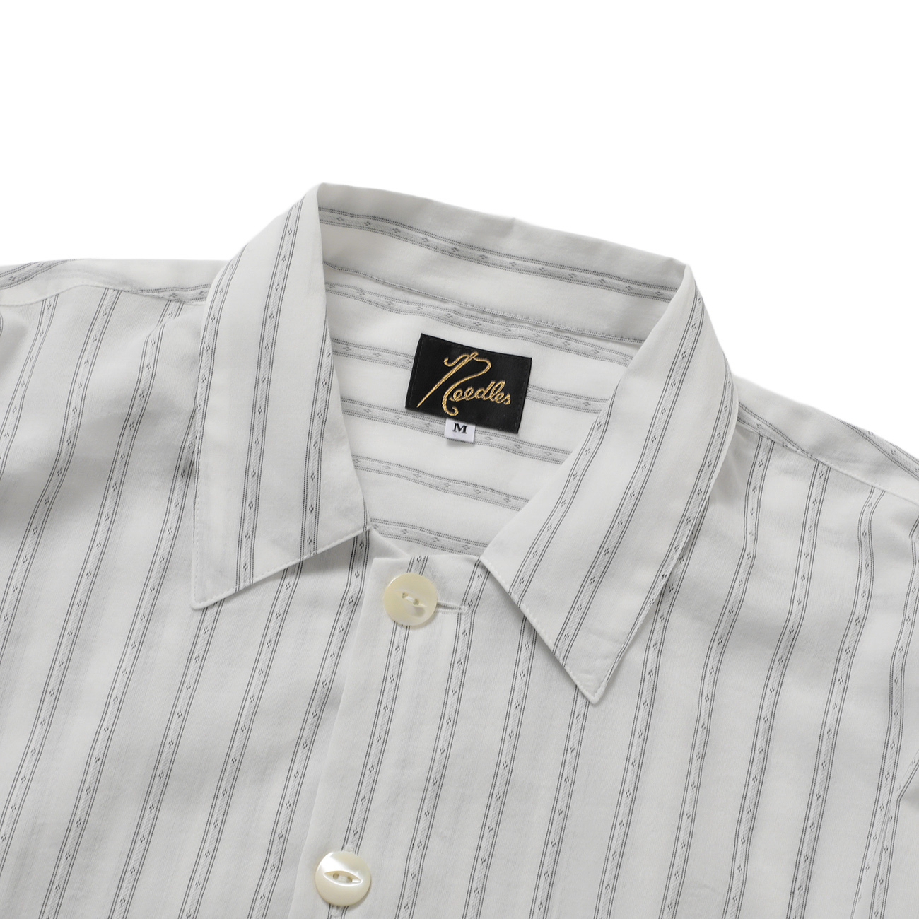 Uncon Shirt - Dobby Stripe 襟元