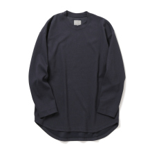 CRAPE DOUBLE-KNIT TEE L/S - Navy
