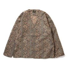 Needles / ニードルズ | Cardigan Jacket - PE/CU Chintz Stripe Lame Jq. - Green
