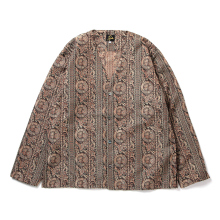 Needles / ニードルズ | Cardigan Jacket - PE/CU Chintz Stripe Lame Jq. - Navy