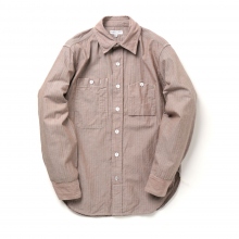ENGINEERED GARMENTS Work Shirt - C/L HB - Khaki