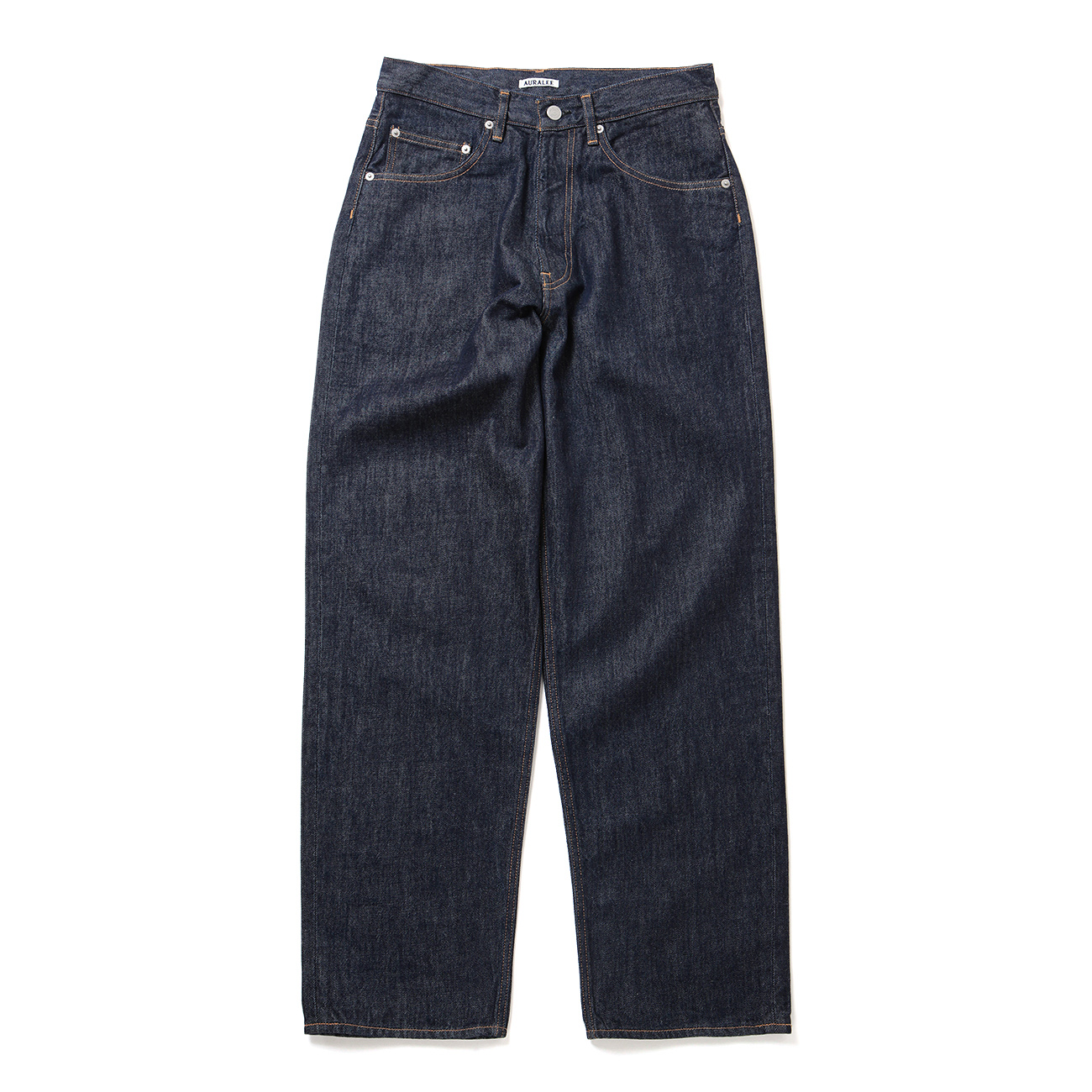 HARD TWIST DENIM WIDE PANTS - Indigo