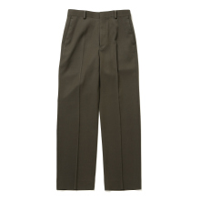 LIGHT WOOL MAX GABARDINE SLACKS (メンズ) - Dark Olive Brown