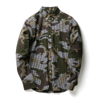 HABANOS | CAMO GINGHAM SHIRTS - Black